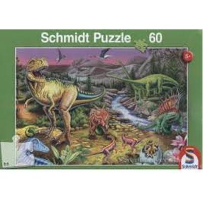 Puzzle 60 Teile Die Zeit der Dinosaurier 56121