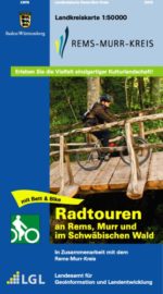 Topographische Landkreiskarte Baden-Württemberg: Rems-Murr-Kreis. Mit Bett & Bike