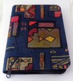 Gotteslobhülle für das Neue Gotteslob, Stoffhülle mit Reißverschluss: Blau mit Fisch